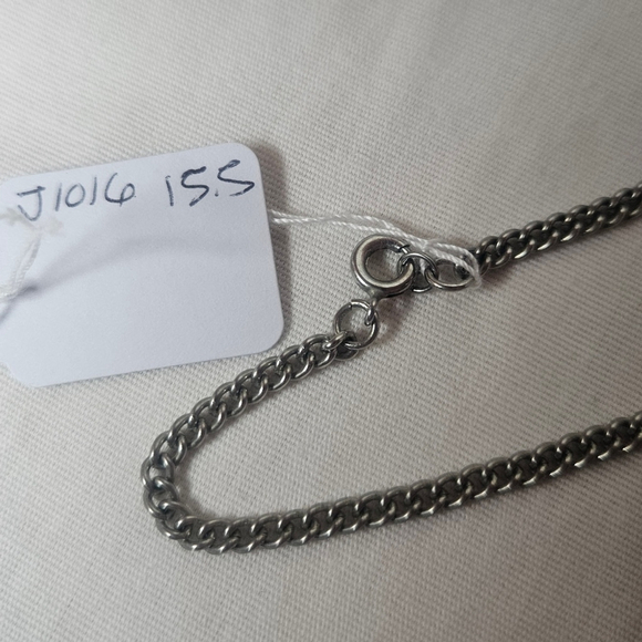 Vintage Unsigned Coro Cabbage Rose Necklace Sculptural Silver-Tone Floral - Picture 3 of 3